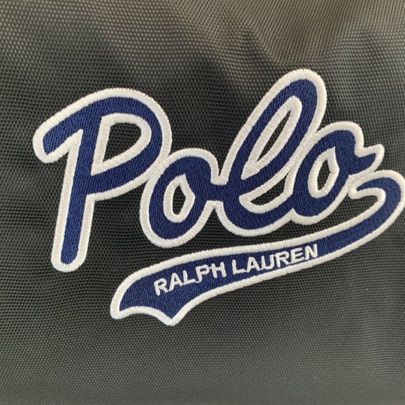 Polo RALPH LAUREN Logo black duffle bag gym sports weekender overnight New - Picture 2 of 9